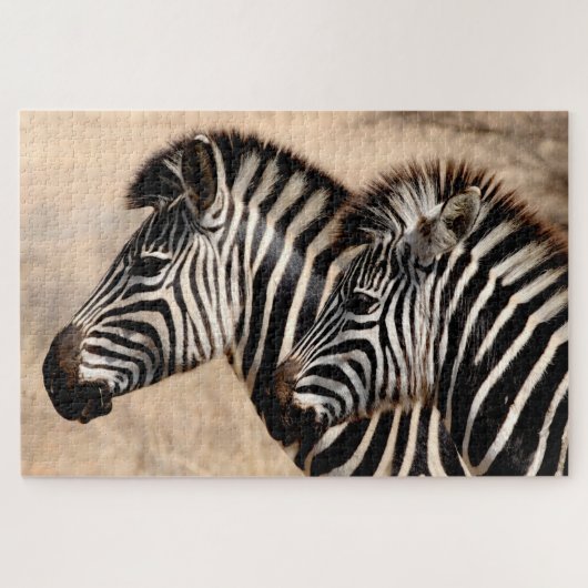 Zebra Mama & Foal, Jigsaw Puzzle (Horizontal)
