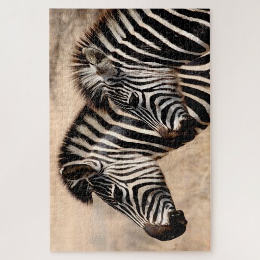 Zebra Mama & Foal, Jigsaw Puzzle (Vertikal)