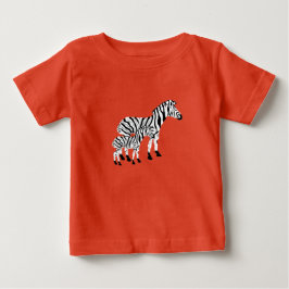 Zebra Mama und Baby T-shirt