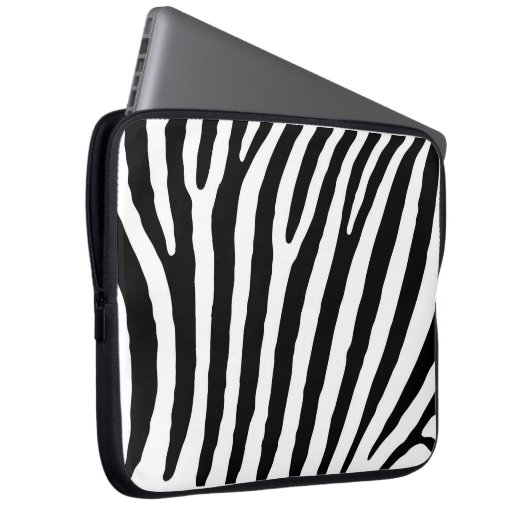 Zebra-Markierungen Laptopschutzhülle (Vorne Rechts)