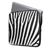 Zebra-Markierungen Laptopschutzhülle (Vorderseite Links)