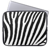 Zebra-Markierungen Laptopschutzhülle (Vorderseite)