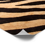 Zebra Martini Poster, Glam Mode Wandkunst, Chic Poster (Ecke)