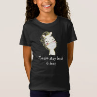 Zebra-Maske für soziale Distanzsicherheit