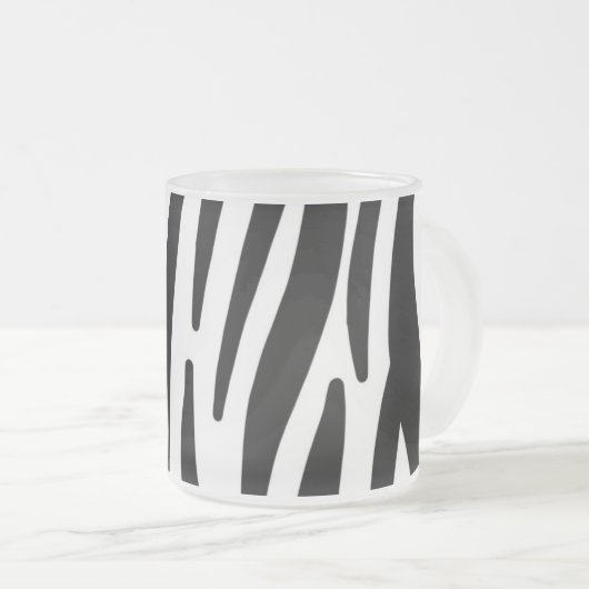 Zebra Mattglastasse (VorderseiteRechts)