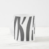 Zebra Mattglastasse (Vorderseite Links)