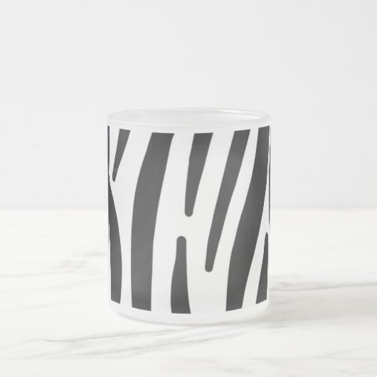 Zebra Mattglastasse (Mittel)