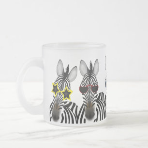 Zebra Mattiert 10oz Mattiert Glass Tasse