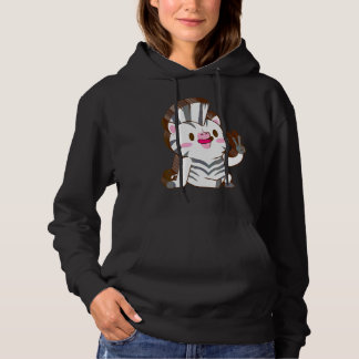Zebra Mehrschicht Frieden Entspannt Niedlich Ästhe Hoodie