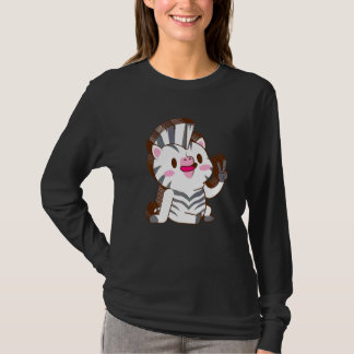 Zebra Mehrschicht Frieden Entspannt Niedlich Ästhe T-Shirt