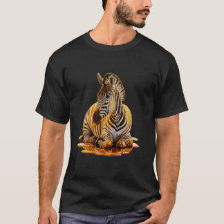 Zebra Men Woman Aesthetic Gold Honey Zebra T-Shirt