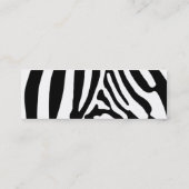 Zebra Mini Visitenkarte (Rückseite)