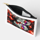 "Zebra Mirage - Bold & Artistic Cosmetic Bag" Zubehörtasche (Offen)