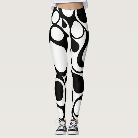 Zebra missglückte Leggings (Vorderseite)