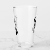 Zebra mit gefleckten schwarzen Streifen Glas (Links)