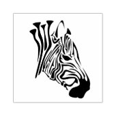 Zebra mit gefleckten schwarzen Streifen Gummistempel (Prägung)