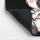 Zebra mit Herz Frauen Mädchen Kinder Herz süßes Ze Mousepad (Ecke)