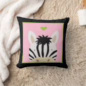 Zebra mit Herz Kissen (Decke)