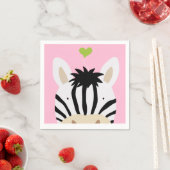 Zebra mit Herz Serviette (Beispiel)