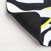 Zebra mit Monogramm Mousepad (Ecke)