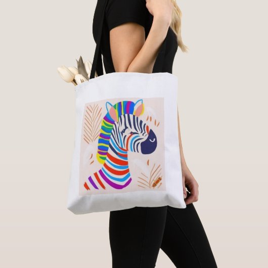 "Zebra mit Rainbow Stripes Design Bag - Bold & Co Tasche (Von Nahem)