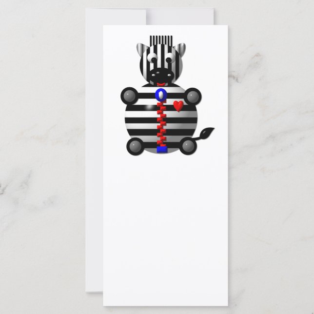 Zebra mit Zipper (Vorderseite)