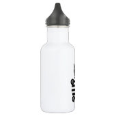 Zebra mit Zipper Edelstahlflasche (Links)
