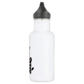 Zebra mit Zipper Edelstahlflasche (Rechts)