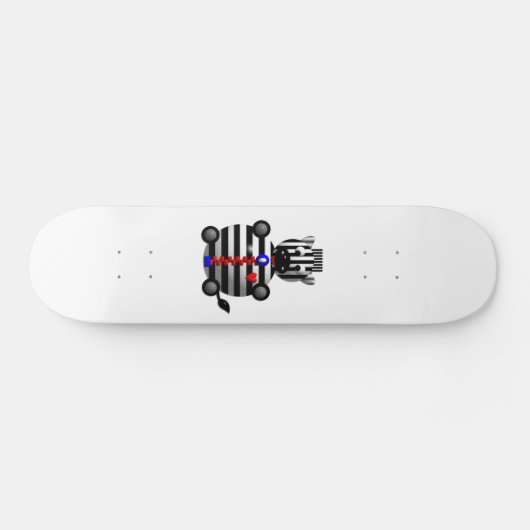 Zebra mit Zipper Skateboard (Horizontal)