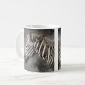Zebra Modern Watercolor Kunst, Dichtung und Musik Kaffeetasse (Vorderseite Links)