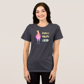 Zebra-Modus EIN, Regenbogenstreifen anpassbare Far Tri-Blend Shirt (Vorderseite voll)