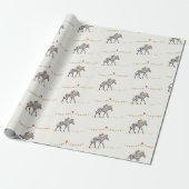 Zebra Monkey Balloon Party gift wrapping paper Geschenkpapier (Ungerollt)