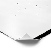 Zebra Monochromatischer Minimalismus Fotodruck (Ecke)
