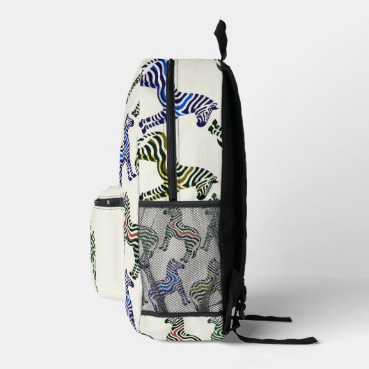 Zebra Monogram Bedruckter Rucksack (Rechts)