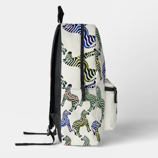 Zebra Monogram Bedruckter Rucksack (Links)