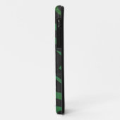 Zebra Monogram Black and Green Print Case-Mate iPhone Hülle (Hinten/Links)