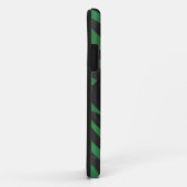 Zebra Monogram Black and Green Print Case-Mate iPhone Hülle (Hinten/Rechts)