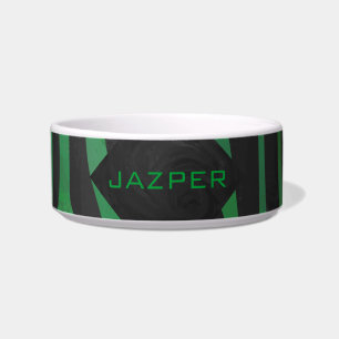 Zebra Monogram Black and Green Print Napf
