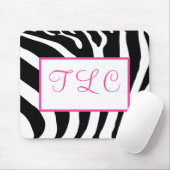 Zebra-Monogramm Mousepad (Mit Mouse)