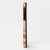 Zebra Monogramm Orange und Weiß Case-Mate iPhone Hülle (Hinten/Links)