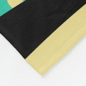 Zebra, Monstera, Ananas: Sommermuster. Fleecedecke (Ecke)
