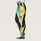 Zebra, Monstera, Ananas: Sommermuster. Leggings (Links)