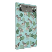 Zebra Monstera Mini Klemmbrett (Schrägansicht)