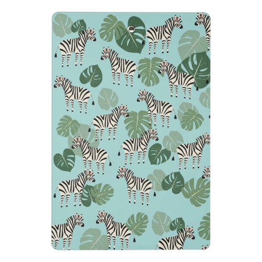 Zebra Monstera Mini Klemmbrett (Rückseite)