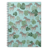 Zebra Monstera Pattern Notizblock (Vorderseite)