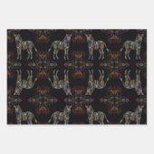 Zebra Mosaic Glasfaser Geschenkpapier Set (Vorderseite)