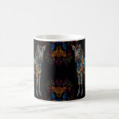 Zebra Mosaic-Hartglas Kaffeetasse (Mittel)