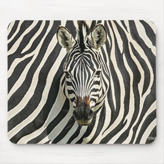 Zebra Mouse Mat Mousepad (Vorne)