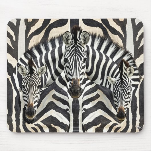 Zebra Mouse Mat Mousepad (Vorne)