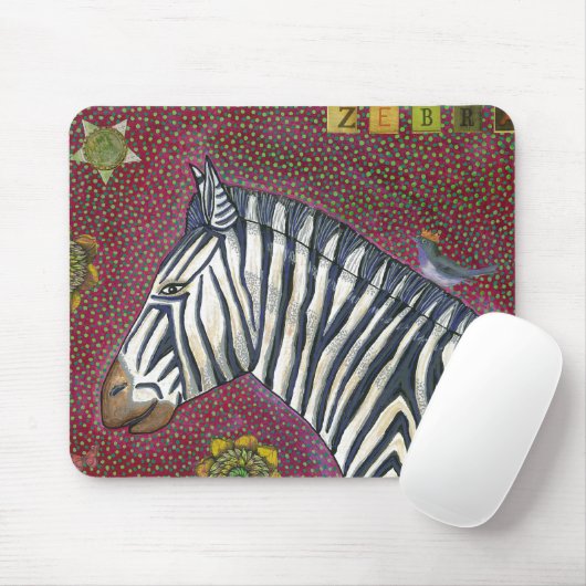 Zebra Mousepad (Mit Mouse)